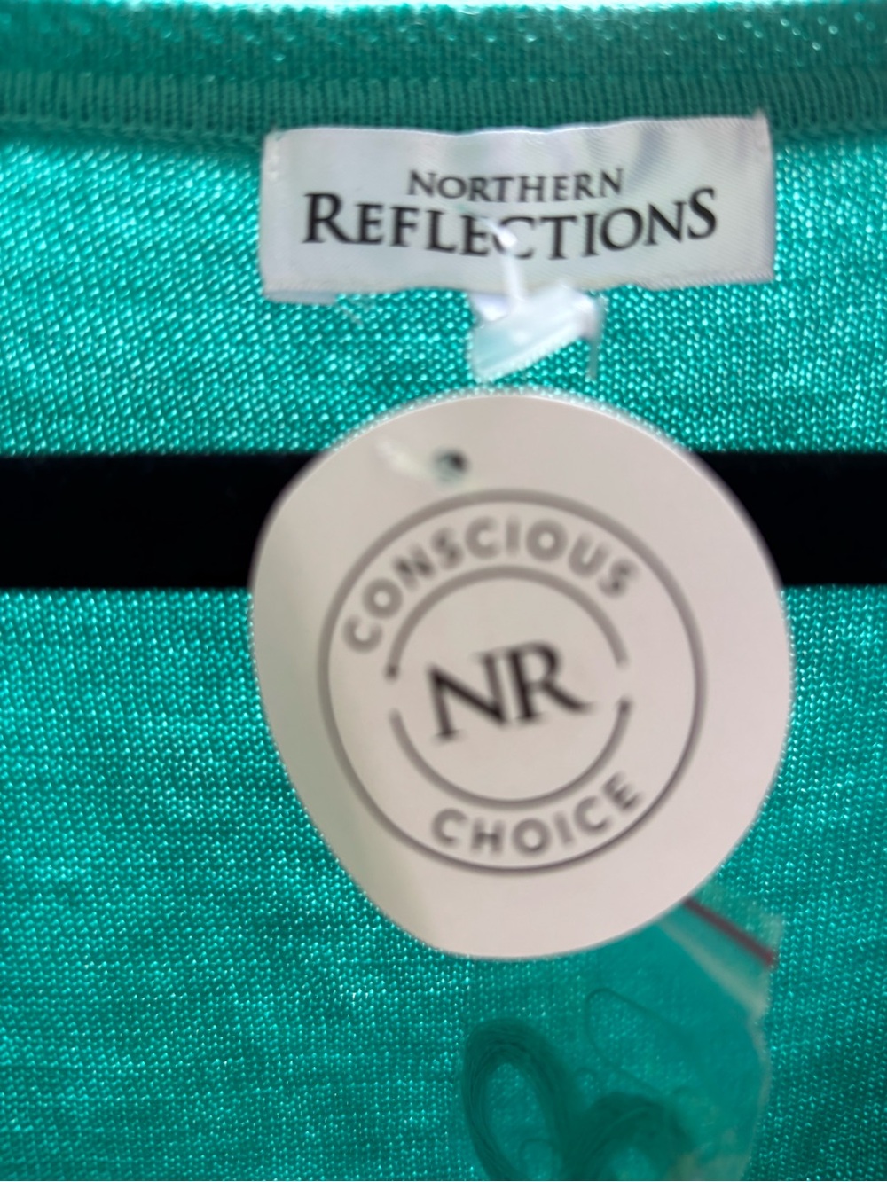 Northern Reflections Turquoise Knit Top - Picture 7 of 7